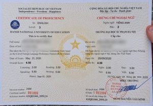 Làm Chứng Chỉ Tiếng Anh Chất Lượng Cao Tại Làm Bằng Nhanh