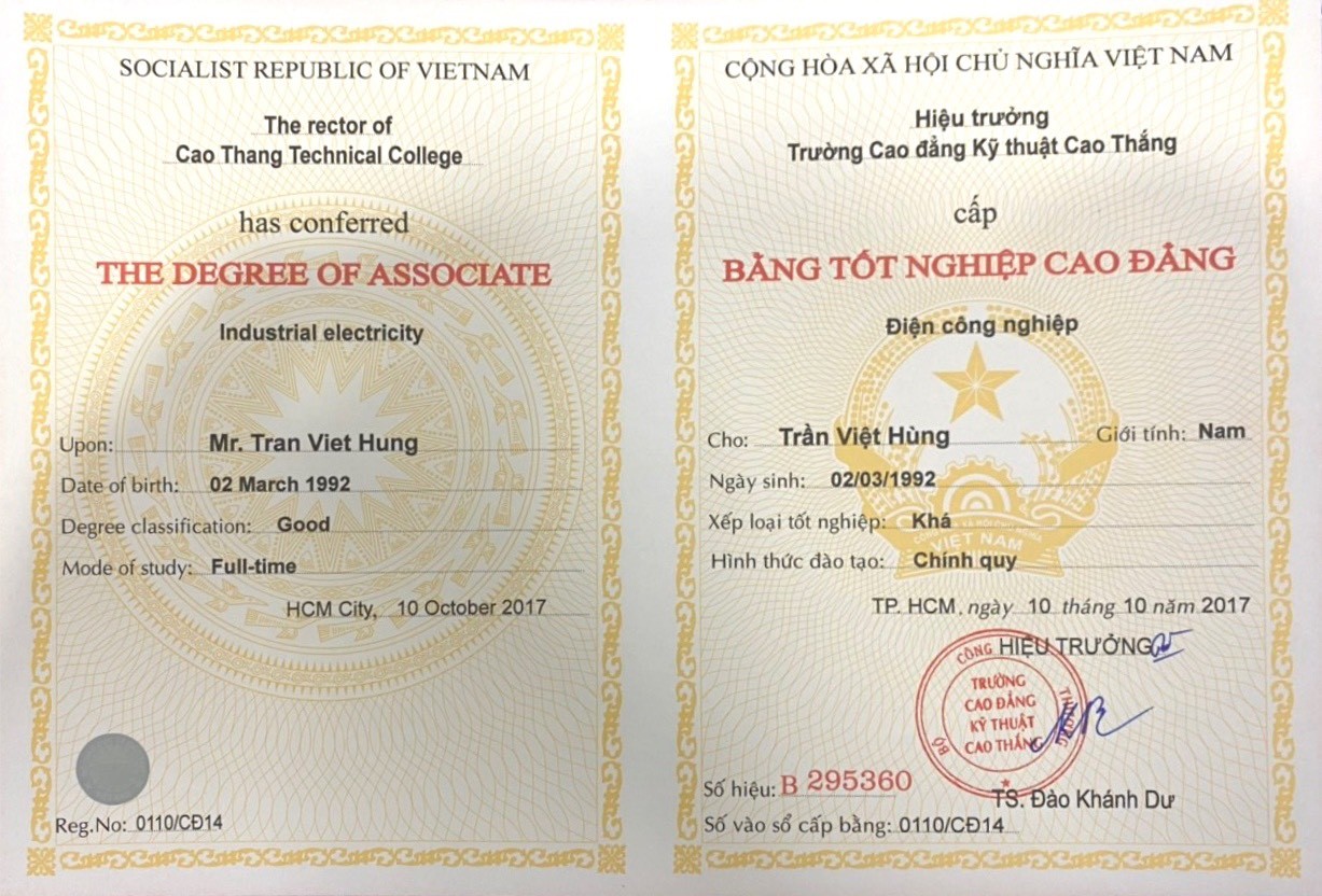 Cách Mua Bằng Cao Đẳng Thật Tại Làm Bằng Nhanh