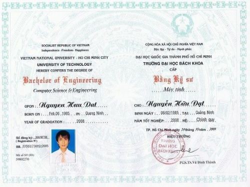 Làm Bằng Đại Học Bách Khoa Phôi Gốc Bao Công Chứng