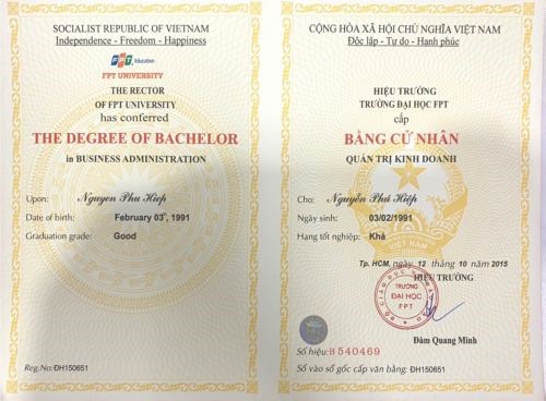 Làm Bằng Đại Học Hà Nội Chất Lượng Như Bằng Thật