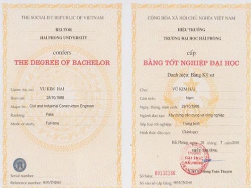 Làm Bằng Đại Học Hải Phòng Ở Đâu Chuẩn Tem Phôi Như Bằng Thật ?