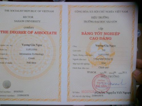 Làm Bằng Đại Học Sài Gòn Thật Đầy Đủ Hồ Sơ Tại Trường