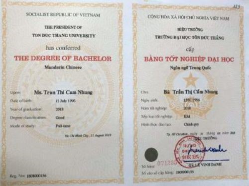 Làm Bằng Đại Học Tôn Đức Thắng Bao Công Chứng Và Xin Việc