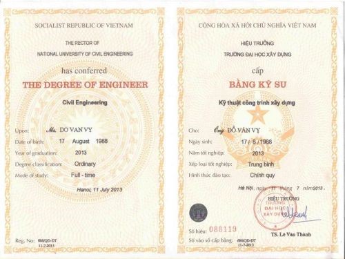 Làm Bằng Đại Học Xây Dựng Thật Đầy Đủ Bảng Điểm Và Hồ Sơ