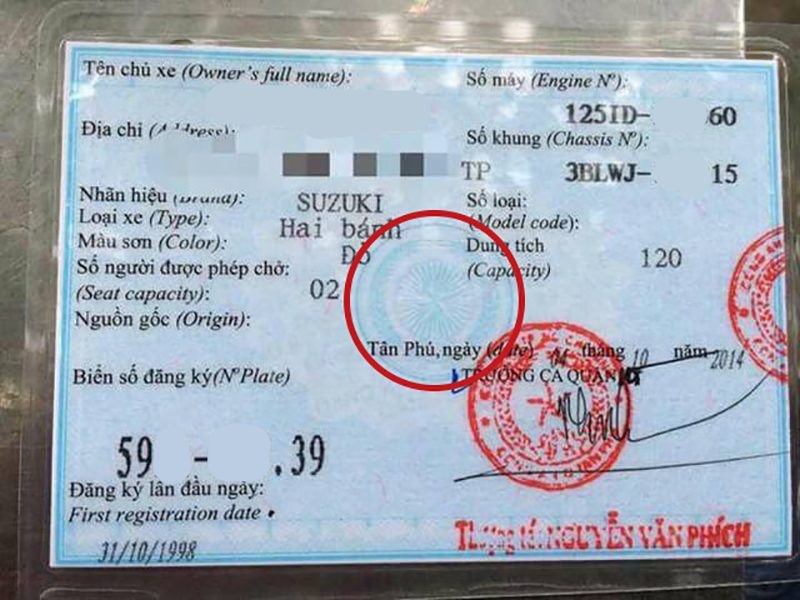 Làm Cavet Xe Giả Phôi Thật 100% Giá Chỉ 1-2 Triệu