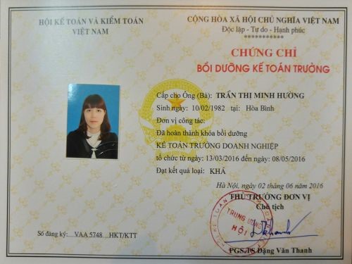 Làm Chứng Chỉ Kế Toán Đầy Đủ Hồ Sơ Bộ Tài Chính