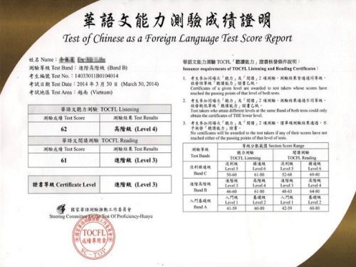 Làm Chứng Chỉ Tiếng Trung Chất Lượng Như Thật