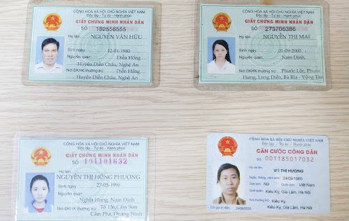 Mẫu chứng minh nhân dân giả giống thật tại Làm Bằng Nhanh