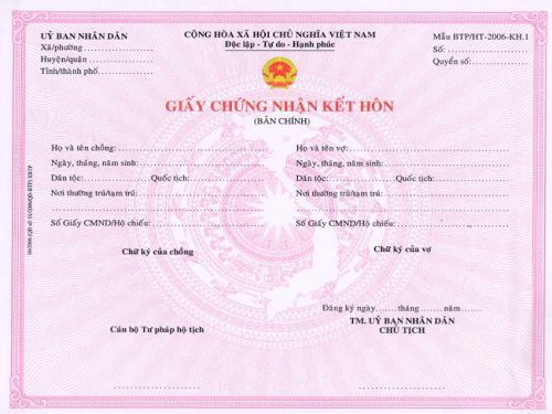 Một số mẫu giấy đăng ký kết hôn Làm Bằng Nhanh đã làm thành công