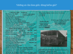 Làm Giấy Đăng Kiểm Giả Không Cần Tới Trung Tâm Đăng Kiểm