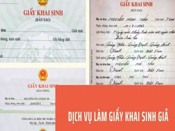 Làm Giấy Khai Sinh Giả Bao Sử Dụng Tại Làm Bằng Nhanh