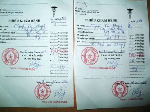 Giá làm giấy bệnh viện giả là bao nhiêu ?