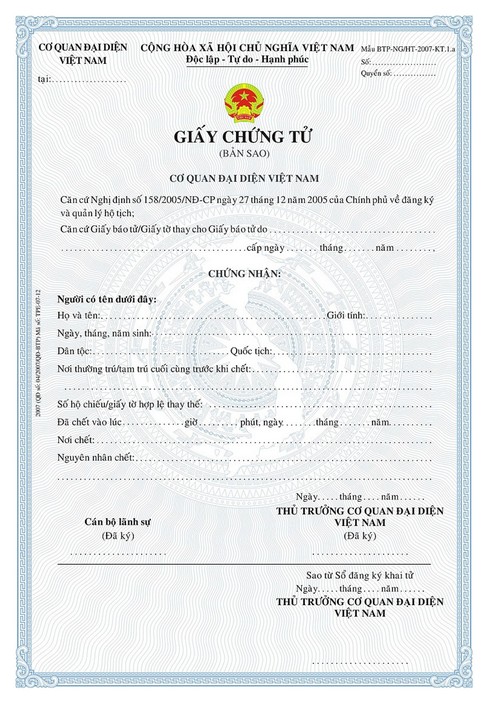 Làm Giấy Khai Tử Giả Uy Tín Và Chất Lượng Tại Làm Bằng Nhanh