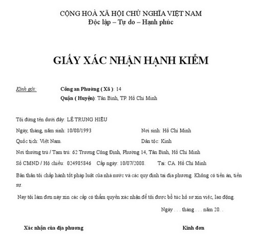 Làm Giấy Xác Nhận Hạnh Kiểm Nhanh - Mới Nhất 2023