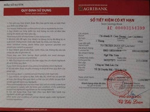Làm Sổ Tiết Kiệm Giả Phôi Thật Bao Chứng Minh Thu Nhập