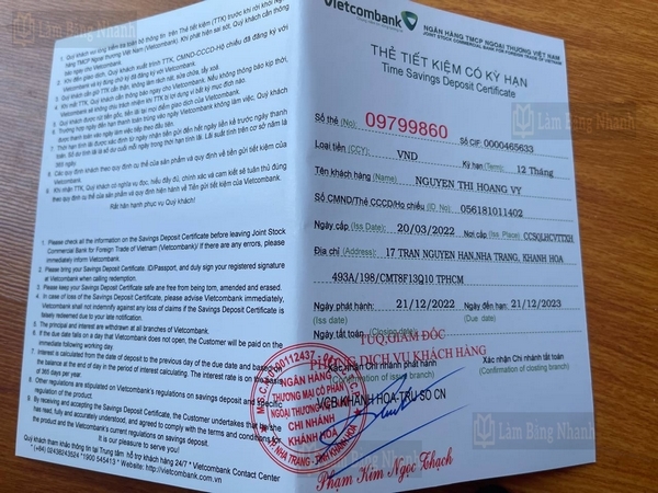 Làm sổ tiết kiệm giả là gì?