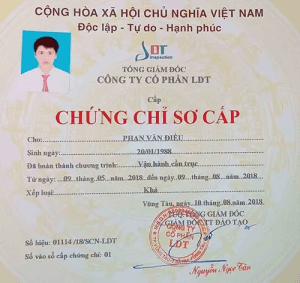 Làm Chứng Chỉ Cẩu Trục Phôi Thật Lấy Ngay Tại Làm Bằng Nhanh