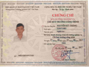 Làm Chứng Chỉ Chỉ Huy Trưởng Lấy Ngay Tại Làm Bằng Nhanh