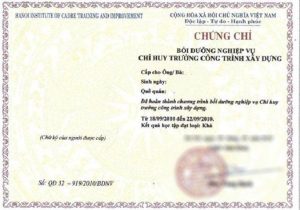 Làm Chứng Chỉ Chỉ Huy Trưởng Lấy Ngay Tại Làm Bằng Nhanh