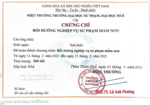 Làm Chứng Chỉ Sư Phạm Phôi Thật 100% Tại Làm Bằng Nhanh