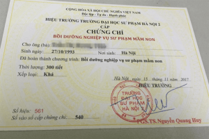 Làm Chứng Chỉ Sư Phạm Phôi Thật 100% Tại Làm Bằng Nhanh