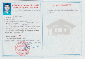 Làm Chứng Chỉ An Toàn Lao Động Lấy Ngay Tại Làm Bằng Nhanh