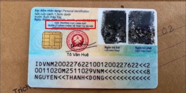 Nội dung mặt sau của CCCD gắn chip giả