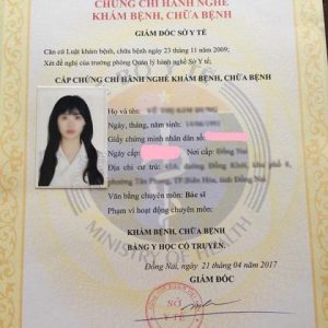 Làm Chứng Chỉ Hành Nghề Y Phôi Thật Tại Làm Bằng Nhanh