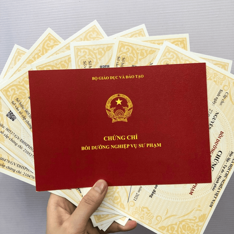 Làm Chứng Chỉ Sư Phạm Phôi Thật 100% Tại Làm Bằng Nhanh