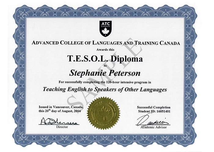 Làm Chứng Chỉ TESOL Giống Thật 100% Tại Làm Bằng Nhanh