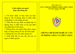Làm Chứng Chỉ PCCC lấy ngay tại Làm Bằng Nhanh