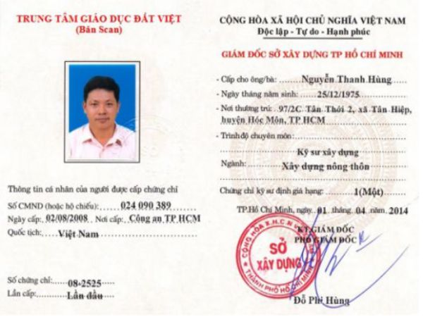 Các loại chứng chỉ định giá xây dựng mà Làm Bằng Nhanh hỗ trợ làm dịch vụ lấy ngay