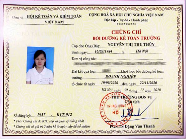 Khái niệm về chứng chỉ kế toán trưởng