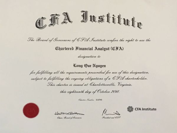 Chứng chỉ CFA (Certified Financial Analyst)