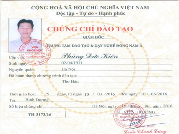 Làm chứng chỉ nghề hàn lấy ngay không mất nhiều thời gian tại Làm Bằng Nhanh