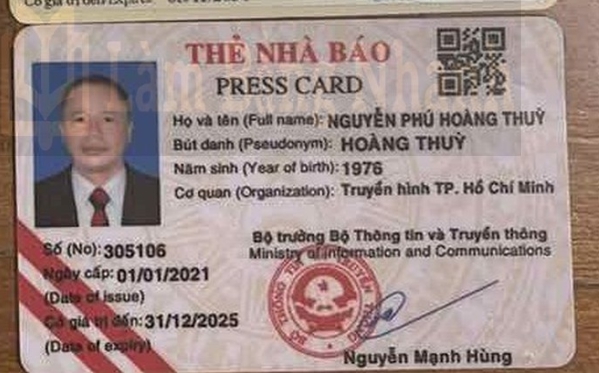 Vì sao cần làm thẻ nhà báo giả?