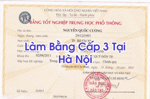 Vấn đề nhu cầu làm bằng cấp 3 tại Hà Nội