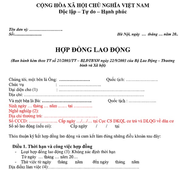 Điều Gì Khiến Mọi Người Cần Làm Hợp Đồng Lao Động Giả
