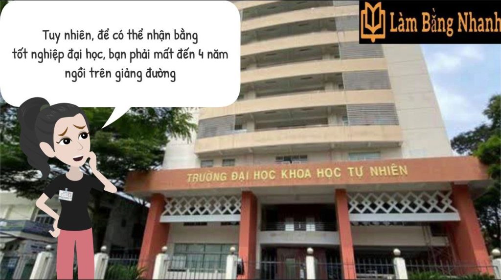 Làm Bằng Đại Học Khoa Học Tự Nhiên Đầy Đủ Hồ Sơ Bảng Điểm