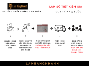 Quy trình làm sổ tiết kiệm giả nhanh chóng tại Làm Bằng Nhanh